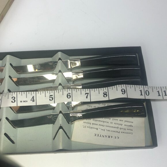 Vintage Regent Sheffield ~Stainless Steel Forever Sharp 5 Piece Knife Set In Box - Picture 6 of 8